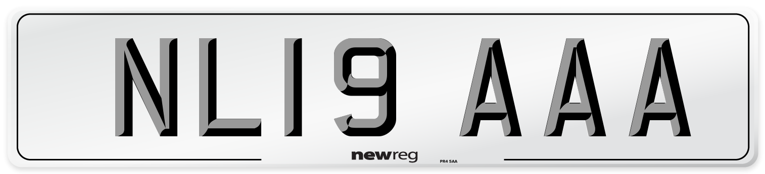 NL19 AAA Number Plate from New Reg